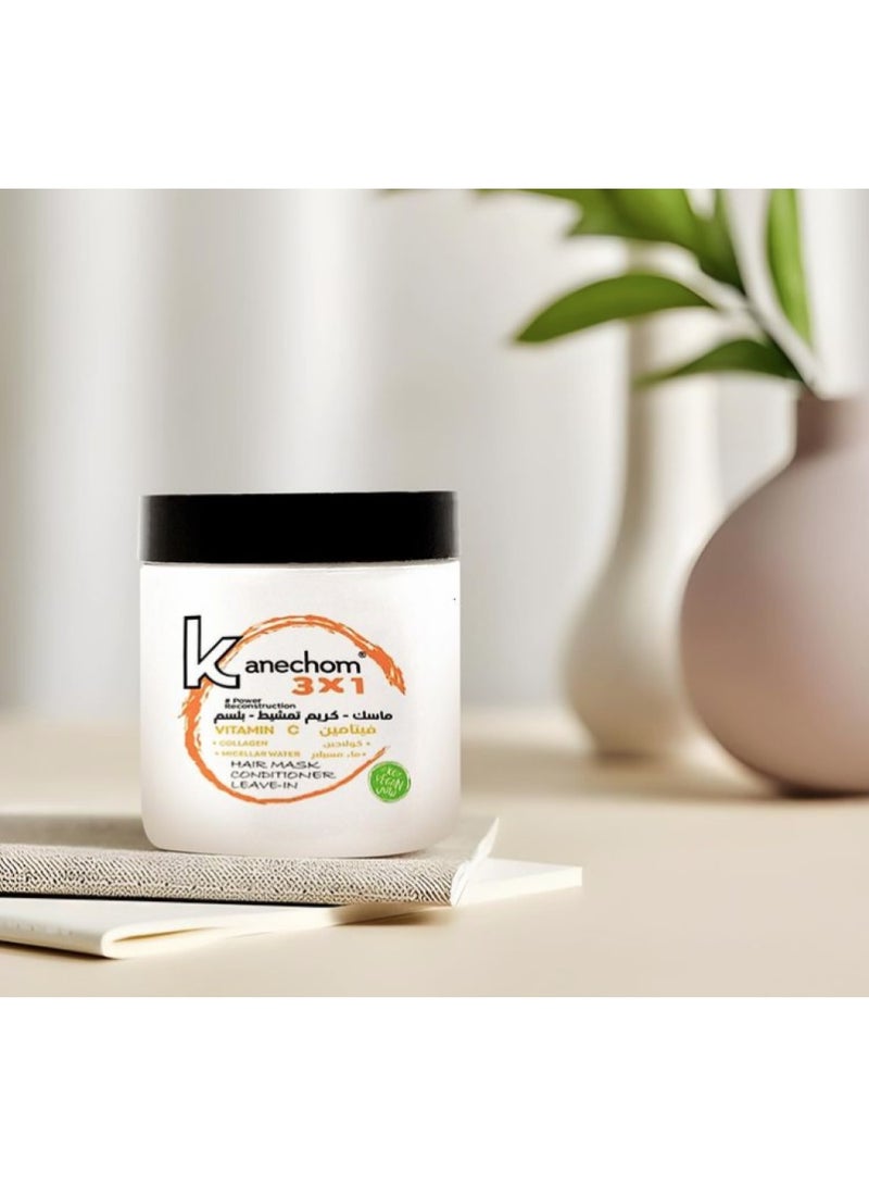 Kanechom 3 in 1 Mask Comb Cream and Vitamin C Conditioner 500 ml - Image 5